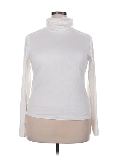 Pre-owned Free Assembly Turtleneck Sweater In White