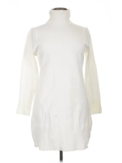 Pre-owned Free Assembly Turtleneck Sweater In White