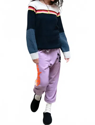 Free City Apres Powder Crewneck Sweater In Midnight Mix In Multi