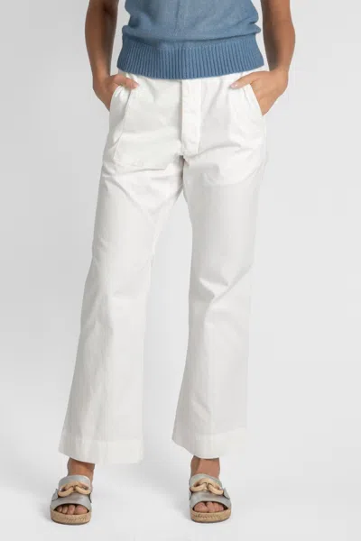 Free City French Sailor Twill Pant In White