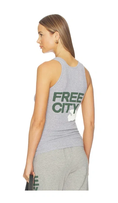 Free City Heather Super Vintage Tank Top In Gray
