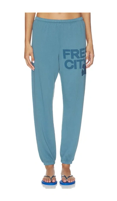 Free City Large Sweatpant In Belgium Blue