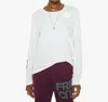 Free City Life Nature Love Vintage Long Sleeve Tee In Superwhite In White