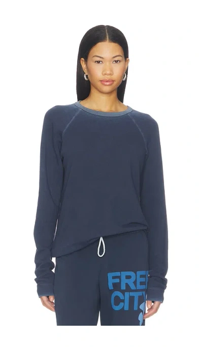 Free City Lucky Rabbits Sweatshirt In Navy