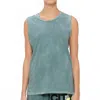 Free City Sun Cutoff Tank Top In Surplus Green In Green