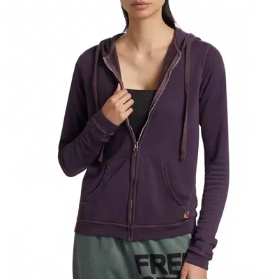 Free City Superfluff Lux Zip Hoodie In Plumshroom In Purple
