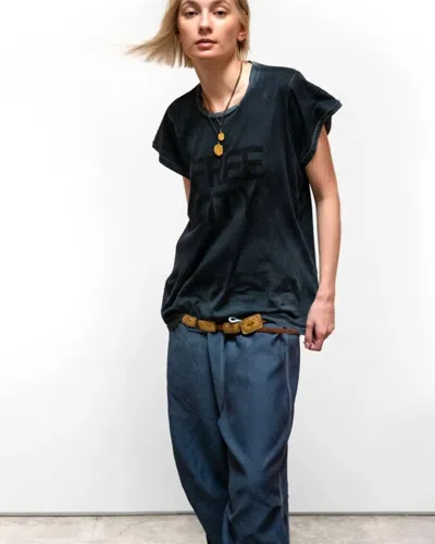 Free City Supervintage Shortsleeve Tee In Volcano Powder Faded Black