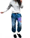 Free City Unisex Bleachout Shrunken Hoodie In Heather Grey In Gray