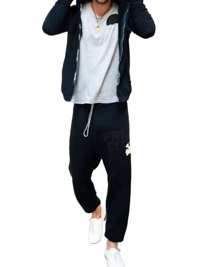 Free City Unisex Superfluff Lux Zip Hoodie In Deepspace/cream