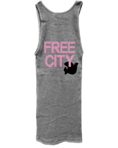 Free City Unisex Supervintage Tank Top In Heather Pink