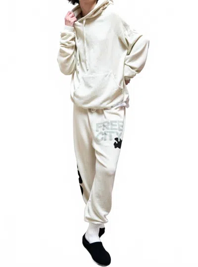 Free City Unisex Superyumm Big Hoodie In Bones