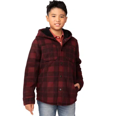 Free Country Kids' Boys' Chill Out Fleece Hoodie Jacket In Brown