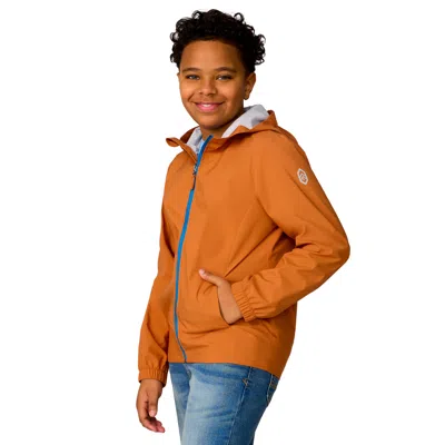 Free Country Kids' Boys' Hydro Lite Recess X2o Rain Jacket In Orange