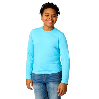 Free Country Kids' Boys' Microtech Long Sleeve Shirt In Blue