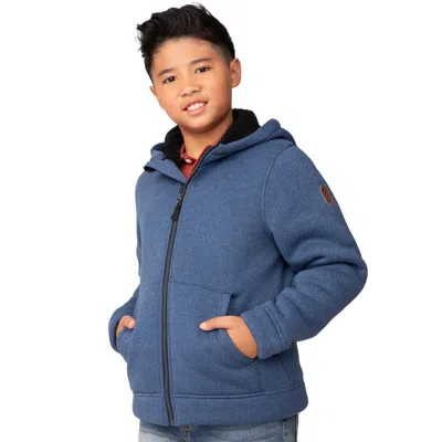 Free Country Kids' Boys' Mountain Fleece Hoodie Jacket In Blue