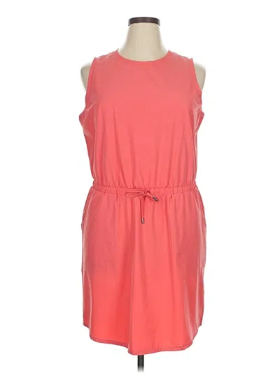 Pre-owned Free Country Casual Dress In Orange
