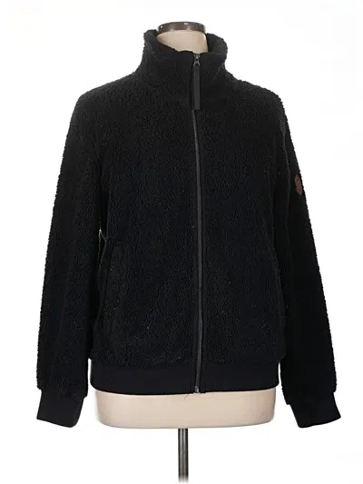 Pre-owned Free Country Fleece Jacket In Black