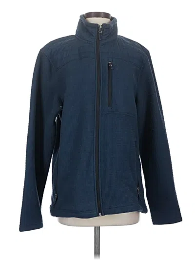 Pre-owned Free Country Fleece Jacket In Blue