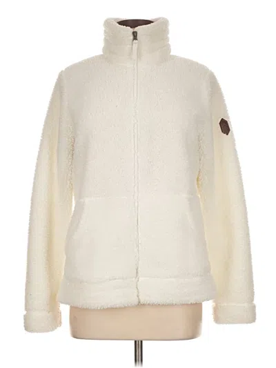 Pre-owned Free Country Fleece Jacket In White