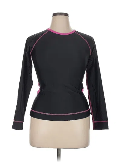 Pre-owned Free Country Long Sleeve T-shirt In Black