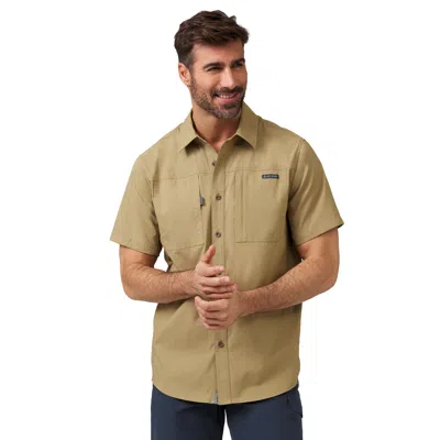 Free Country Men's Acadia Short Sleeve Shirt In Brown