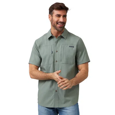 Free Country Men's Acadia Short Sleeve Shirt In Green