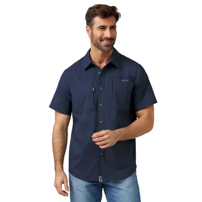 Free Country Men's Acadia Short Sleeve Shirt In Grey