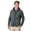 Free Country Men's Cable Fleece Brisk Jacket In Green