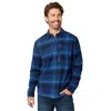 Free Country Men's Easywear Ii Fleece Lined Flannel Shirt In Multi