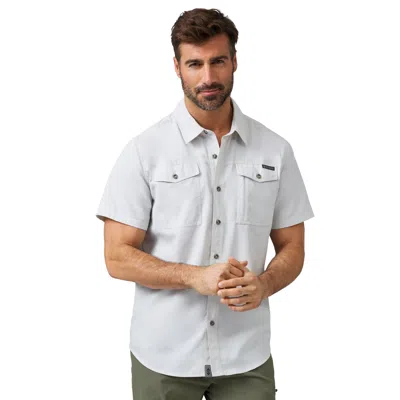 Free Country Men's Expedition Nylon Rip-stop Short Sleeve Shirt In Gray