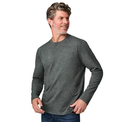 Free Country Men's Freecycle Sueded Long Sleeve Crew Neck In Green