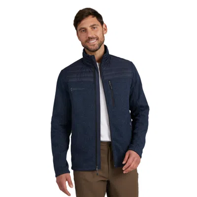 Free Country Men's Frore Sweater Knit Fleece Jacket In Blue