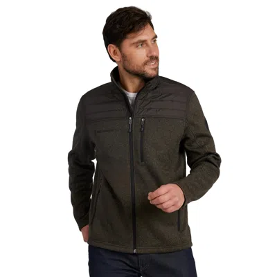 Free Country Men's Frore Sweater Knit Fleece Jacket In Green