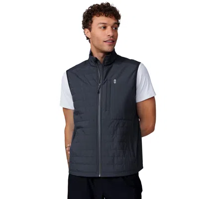 Free Country Men's High Stretch Full Zip Vest In Grey