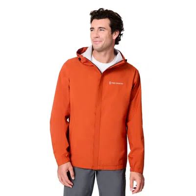 Free Country Men's Hydro Lite X2o Spectator Waterproof Rain Jacket In Orange
