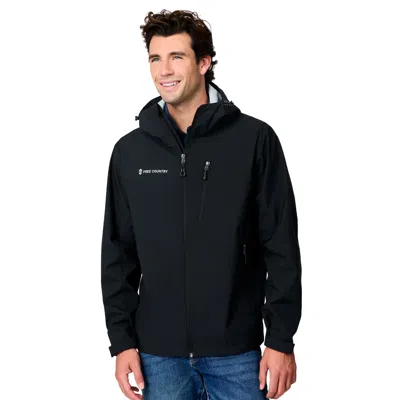 Free Country Men's Hydro Lite X2o Status Rain Jacket In Black