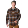 Free Country Men's Mountain Ridge Sueded Chill Out Fleece Jacket In Brown