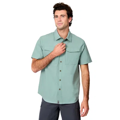 Free Country Men's Sedona Rip-stop Short Sleeve Explorer Shirt In Green