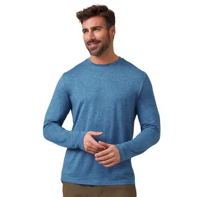 Free Country Men's Super Soft Long Sleeve Sunshirt In Blue
