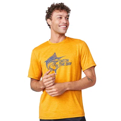 Free Country Men's Super Soft Short Sleeve Crew Tee - 2 Pack In Yellow
