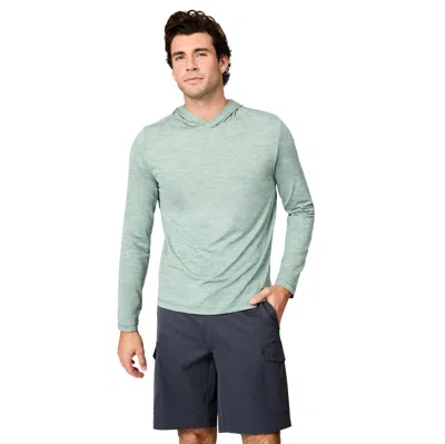 Free Country Men's Textured Sunfree Upf Hoodie In Green
