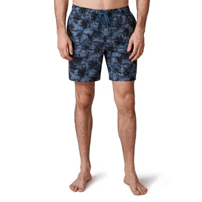 Free Country Men's Tropical Camo Swim Short In Blue