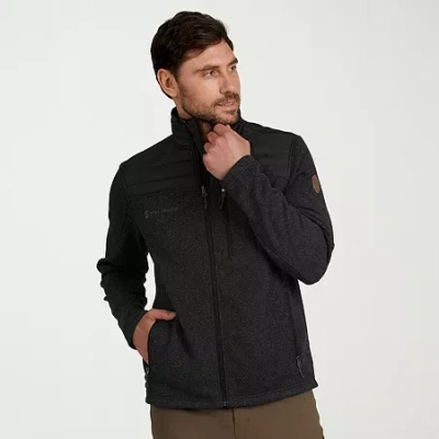 Free Country Mens Fleece Lightweight Jacket In Black