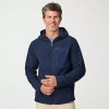 Free Country Mens Fleece Lightweight Jacket In Blue