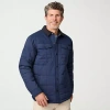 Free Country Mens Midweight Shirt Jacket In Blue