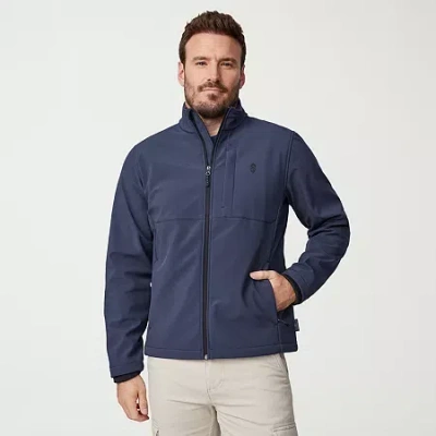Free Country Mens Water Resistant Lightweight Softshell Jacket In Blue