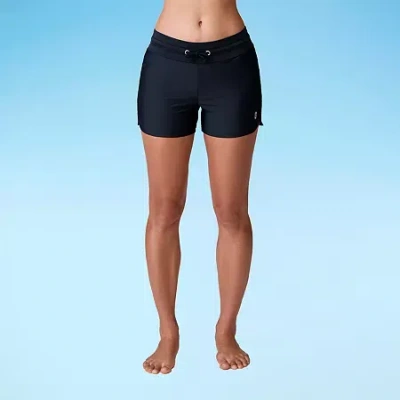 Free Country Paradise Womens Swim Shorts In Black