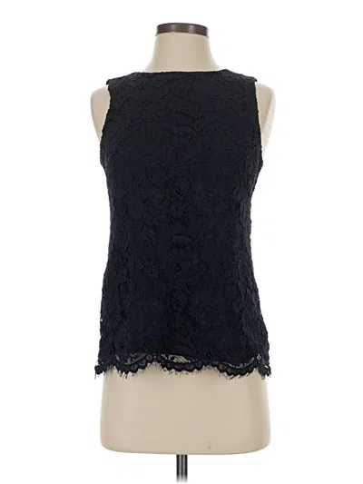 Pre-owned Free Country Sleeveless Blouse In Black