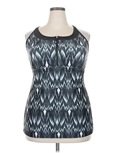 Pre-owned Free Country Sleeveless Top Blue Halter Neckline Tops