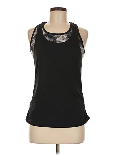 Pre-owned Free Country Tank Top Black Halter Neckline Tops